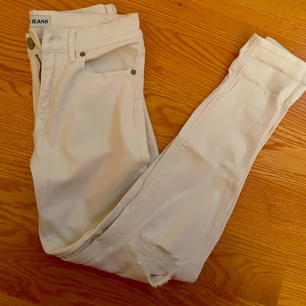 White Express mia mid rise ankle legging in size 4